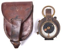 A WWI officer’s private purchase prismatic marching compass, unmarked apart from the owner’s name