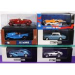 6 1:43 various cars. 3x White Box- Bugatti 57 Atlantic in metallic light blue. Plus a Mercedes