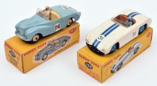 2 Dinky Toys. Sunbeam Alpine Sports (107). An example in light blue with cream interior, RN26,