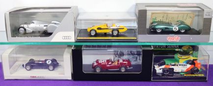6 1:43 Racing Cars. Audi Collection: Auto Union Typ B Lucca. TSM: 1960 Porsche 718 F2 No. 7 R.Walker