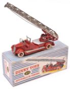 French Dinky Toys Auto-Echelle de Pompiers (32D). In bright red with silver enhancements with 360