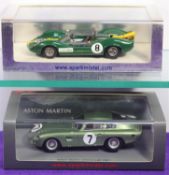 2 Spark 1:43 Racing Cars. Aston Martin DP214 No. 7 Le Mans 1963, driver J.Schlesser - B.Kimberley.