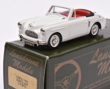 Lansdowne Models LDM.22 1952 Austin A40 Sports. Top down example in white with bright red