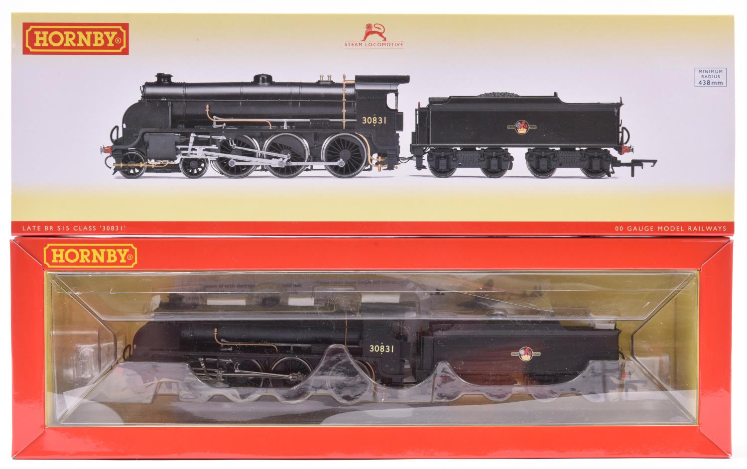 A Hornby British Railways SR class S15 4-6-0 tender locomotive (R3413). In late crest unlined