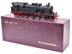 A Fulgurex O gauge German DB BR 78 4-6-4 tank locomotive, RN 78 510. A 2 rail electric example