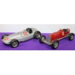 Two Racing Cars. A 1;24 scale Casadio Italian model of Nuvolari's 1932-1935 Alfa Romeo P.3 single