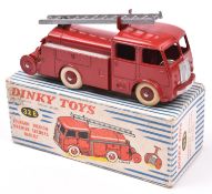 French Dinky Toys Fourgon Incendie Premier Secours Berliet (32E). In bright red with silver