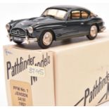 Pathfinder Models PFM 1 1957 Jensen 541R. In British Racing Green with yellow interior, plated