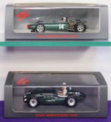 2 Spark 1:43 Racing Cars. Connaught A No.32 Italian G.P. 1952 driver Stirling Moss. Plus a BRM P.