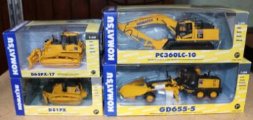 4 First Gear for Komatsu 1:50 scale Heavy Plant. GD655-5 Motor Grader. PC360LC-10 Excavator, D65PX-