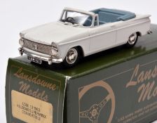 Lansdowne Models LDM.25 1963 Hillman Minx Convertible. In white with mid blue interior, with