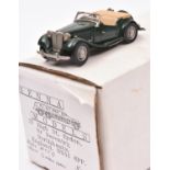 Kenna Models M.G. T.D. 2 Seater Open Sports Car. A Limited Edition 136/600. An example in B.R.G.