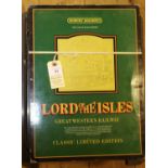 A Hornby Railways OO gauge Lord of the Isles presentation pack (R795). Comprising; GWR 4-2-2 Lord of