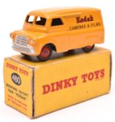 Dinky Toys Bedford 10CWT van, 'KODAK' (480). In deep yellow livery, 'Kodak Cameras & Films' to