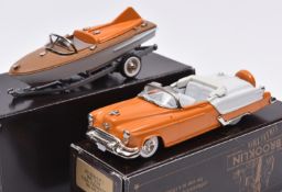 2 Brooklin Models. 1953 Oldsmobile Fiesta (BRK39X). In orange and white with a white interior. BCC