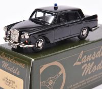 Lansdowne Models LDM.6b 1961 Wolseley 6/10. Police Car. In black with grey interior, light to