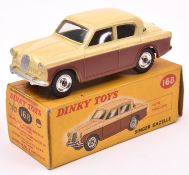 Dinky Toys Singer Gazelle (168). In cream and dark brown with plated dished spun wheels and black