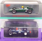 2 Spark 1:43 Racing Cars. Cooper T60 No.24, Second French G.P. 1962, driver Tony Maggs. Plus a Lotus