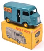 French Dinky Toys Camionnette Citroen 1200Kg (25c). An example in turquoise CIBIE livery with bright