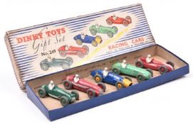 A Dinky Toys Gift Set No.4 Racing Cars. Comprising 5 single seat racing cars- Cooper-Bristol (233)