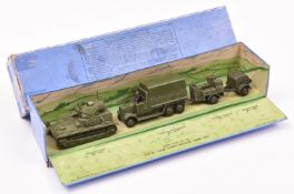 A Dinky Toys Royal Tank Corps : Medium Tank Unit Set (151). Comprising Medium Tank (151a), Transport
