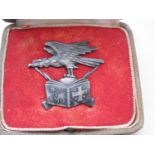 Poland: A WWII “S.J.i SMO eagle badge for Junak Schools and Young Volunteer Schools” with screw back