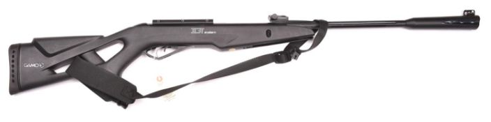 A .22” Spanish Gamo Whisper IGT break action air rifle, number 100068, with plastic stock, semi