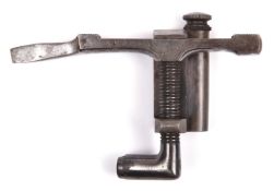 A scarce mid 19th century “W Gibson’s Patent” percussion combination tool, comprising nipple key,