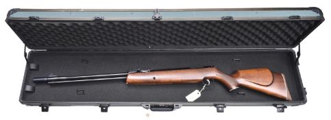 A good .22” Webley Eclipse underlever air rifle, number 847606, with sound moderator and beech stock