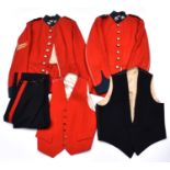 A Duke of Wellington’s West Riding Regiment OR’s tunic, with staybrite buttons, corporals stripes on