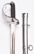 A 20th century 1892 pattern Household Cavalry trooper’s sword, blade 34½” with ordnance inspector’