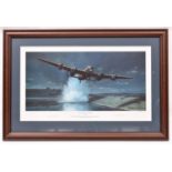 3 framed and glazed coloured aircraft prints: “Dambusters - The Impossible Mission” by Robert