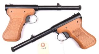 A pair of .177” “Original” Mod 2 pop out air pistols, chamber markings differ slightly, one