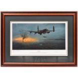 2 framed and glazed coloured aircraft prints by Frank Wootton, PPGAvA: “Rocket firing Typhoons at