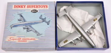 French Dinky Supertoys Lockheed Super G Constellation Airliner. (60C). In silver Air France