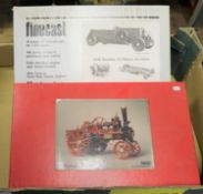 2 Wills Finecast unmade metal kits. An Allchin Agricultural Traction Engine. 3/8 to 1 foot scale