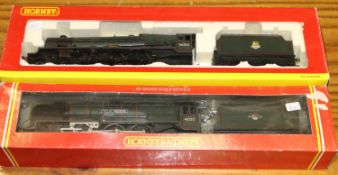 2 Hornby 'OO' gauge Locomotives. BR Coronation class 4-6-2 tender locomotive, City of Leicester,