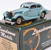 Lansdowne Models LDM.29x 1935 Triumph Vitesse Flow-Free. In light blue with light brown interior.
