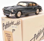 Pathfinder Models PFM 1 1957 Jensen 541R. In British Racing Green with yellow interior, plated