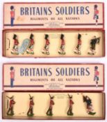 2x Britains Soldiers sets in Regiments of All Nations boxes. The Gordon Highlanders (No.77)