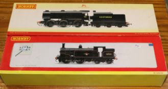 2 Hornby 'OO' gauge Locomotives. Southern Railway Q1 class 0-6-0 tender locomotive, RN C8. (