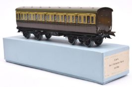 A Middleton Products, Australia, Hornby Series style O gauge tinplate GWR First Third Composite