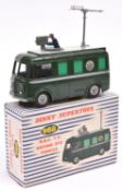 Dinky Supertoys BBC TV Roving Eye Vehicle (968). In dark green and grey with cameraman and plastic