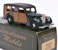 Lansdowne Models LDM.21 1950 Lea Francis Estate 4-door woody. In dark metallic green with wood