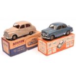 2 Victory Industries 'Point of Sale' battery powered cars. An Austin A40 Somerset in cream with