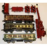 3x Hornby Series O gauge Pullman Cars. A boxed LMS First Class Saloon Car, 402, in maroon livery.