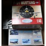 6 Collection Armour 1:48 scale Military Aircraft. P.51 Mustang USAF. F4U Corsair US Marines. P47