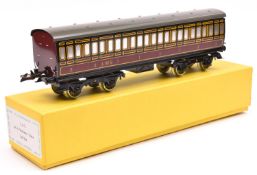 A Middleton Products, Australia, Hornby Series style O gauge tinplate LMS First Third Composite