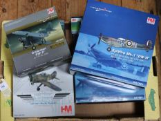 8 HM (Hobbymaster) Military Aircraft. 3x various Spitfires- PR.XIX 541 SQN. Another, MKXIV, '