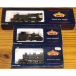 3 Bachmann 'OO' gauge locomotives. A Standard Class 4MT 4-6-0 tender locomotive, RN75075. A BR Ivatt